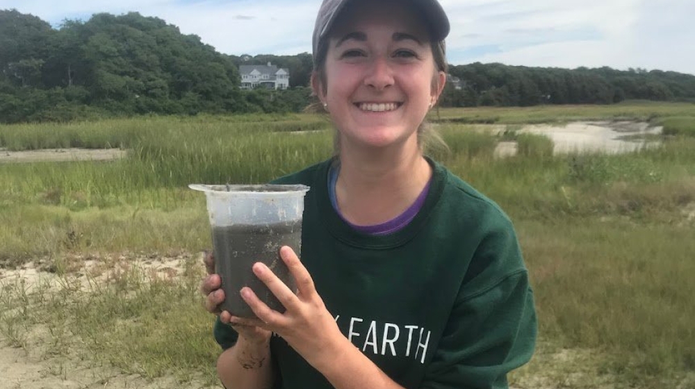 SES Student holding a sample.