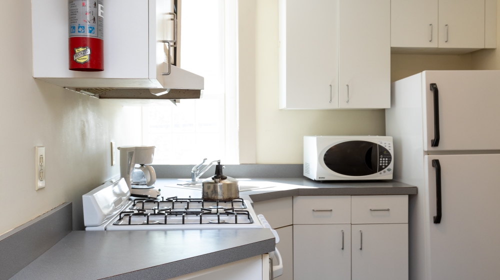 Brick Apartment Kitchen