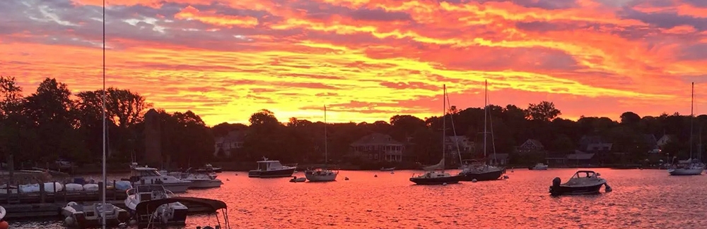 Eel pond at sunset. Credit Anneke Kakebeen