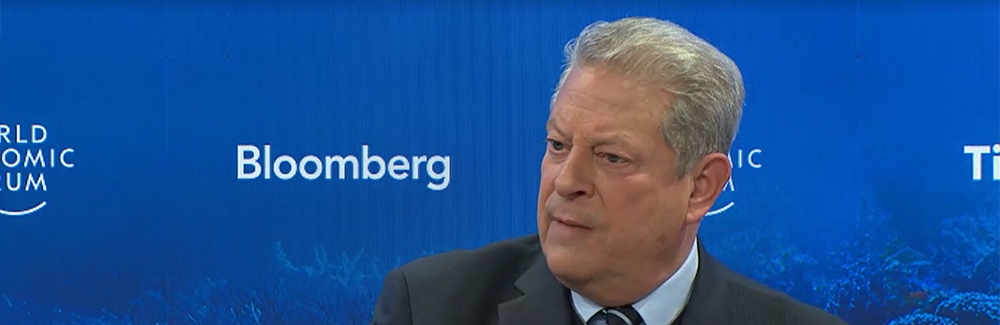 Former U.S. Vice President Al Gore, a panelist at the World Economic Forum's "Taking Action for the Ocean" panel.