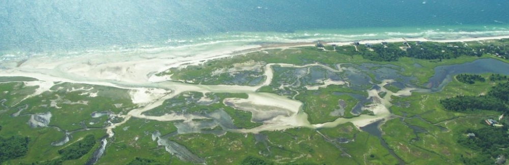 Great Sippewissett Marsh aerial view. Credit: Daniel Buckley