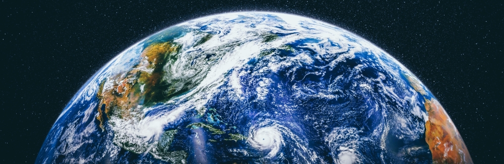 artistic interpretation of planet Earth from Space. Credit: Freepik.com