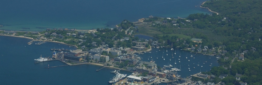 Aerial view of Woods Hole