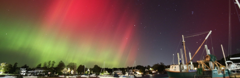 Northern Lights over Eel Pond.