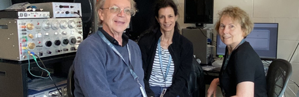 Len Kaczmarek (left), Liz Jonas (center) and J. Marie Hardwick (right).