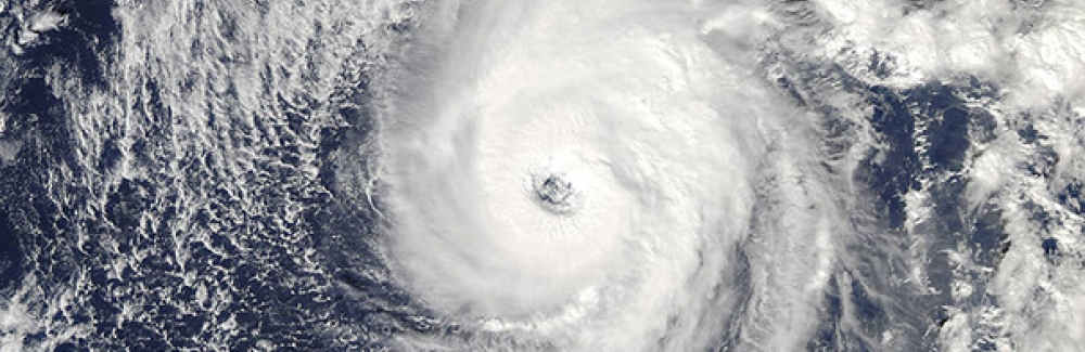 Hurricane Nicole bears down on Bermuda on Oct. 12, 2016.