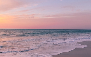 Beach at sunset