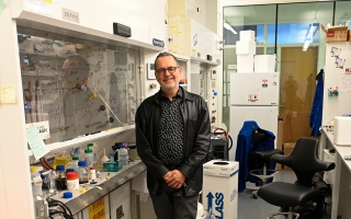 Jeffrey Hubbell in his UChicago Lab