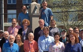 group of people standing outside