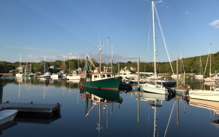 research vessel in eel pond