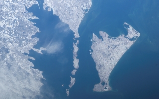 Woods Hole from International Space Station 2005