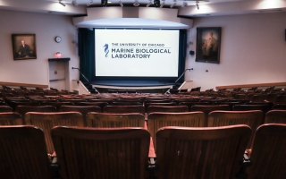 inside of Clapp Auditorium. Credit: Emily Greenhalgh