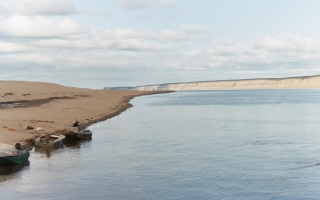 An image of a river and riverbank