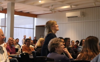 Lisa Hunt, one of several staff members who processes grants for the Division of Research.