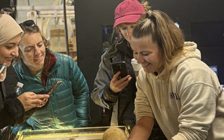 MIT Knight Science Journalism fellows in MRC.