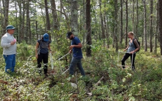 ses students at crane wildlife mgmt area