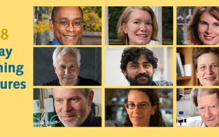 2018 Friday evening lecture banner with headshots