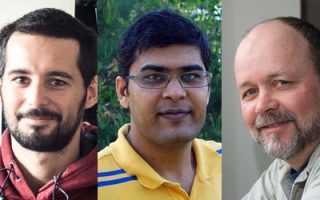 Left to right: A. Murat Eren, Shalin Mehta, and Edward Rastetter