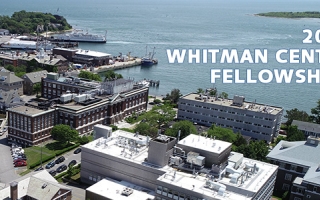 Whitman banner with aerial view of MBL