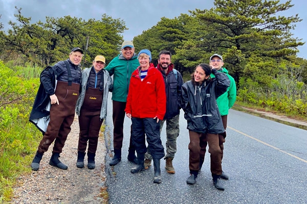 Environmental fellows heading out for fieldwork Credit Andres Pruna