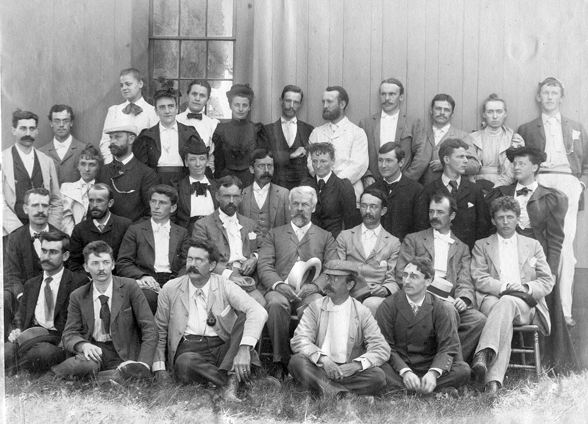 Investigators and faculty at the Marine Biological Laboratory in 1894. Photo by Baldwin Coolidge