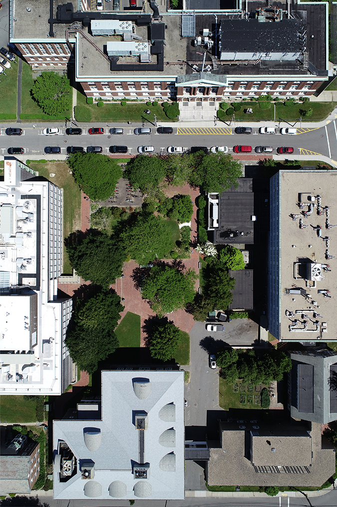 mbl campus from drone