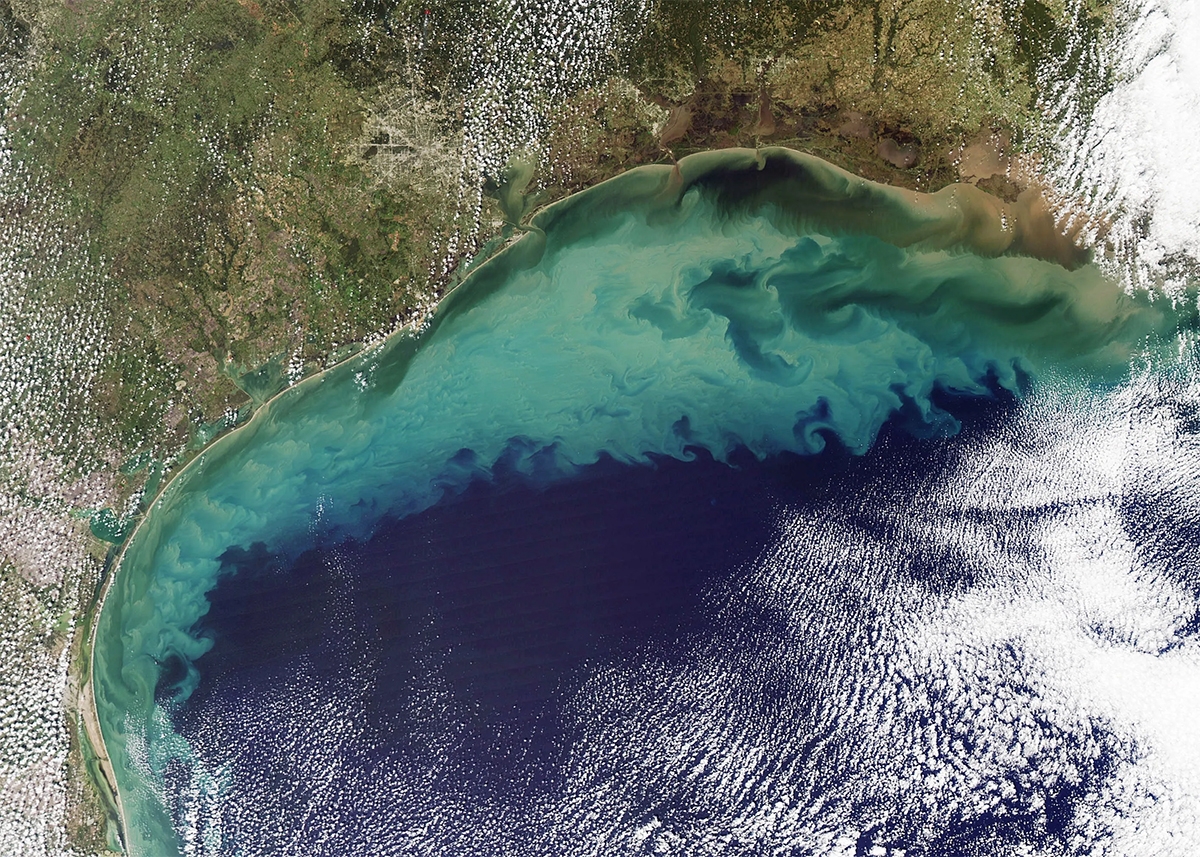 Sediment in the Gulf of Mexico. Credit: MODIS Satellite Image - NASA
