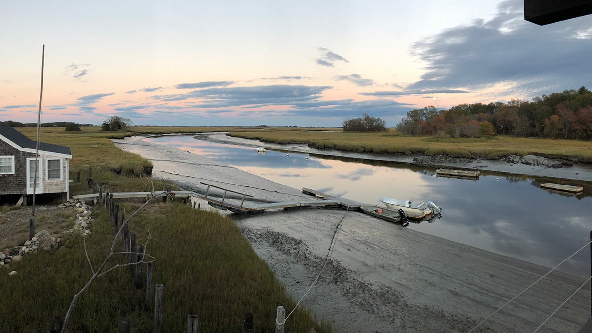 low tide at rowley river