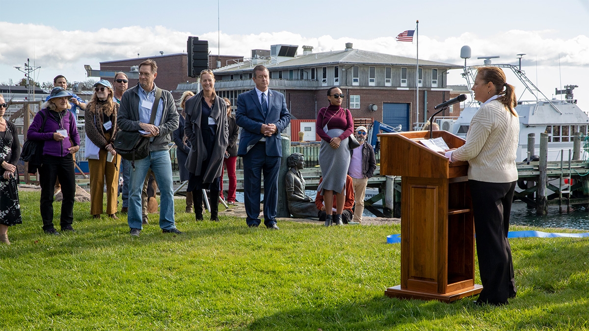 1200 Leslie-Ann McGee speaks at RWH Climate Walking Trail event Oct 2023 Credit Jayne Doucette © Woods Hole Oceanographic Institution.jpg