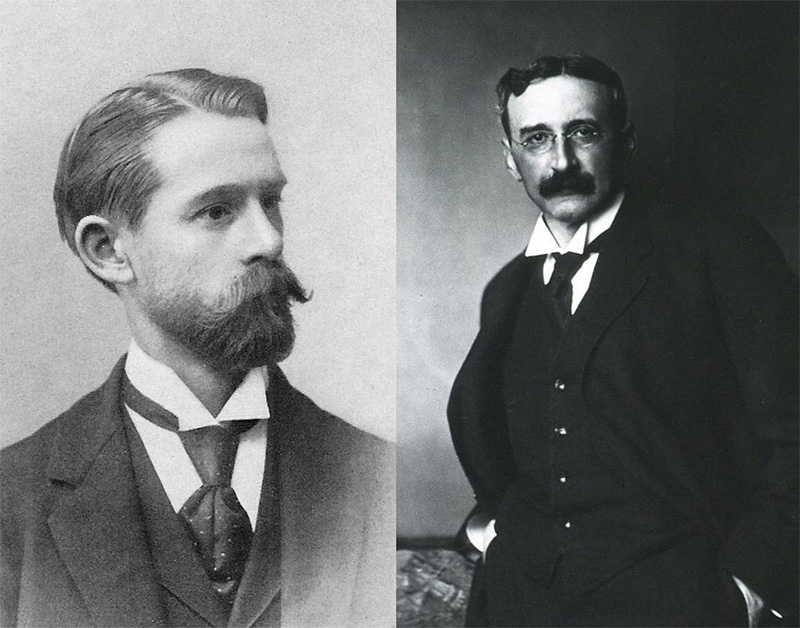 Herbert Jennings, left, and Jacques Loeb, right.