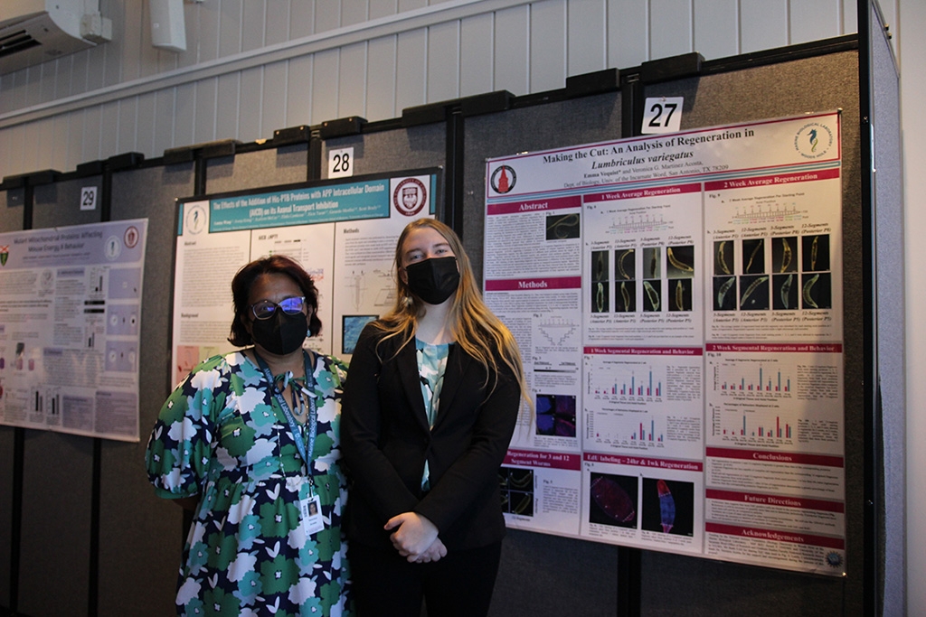 Emma Vequist worked with Veronica Acosta (at left)
