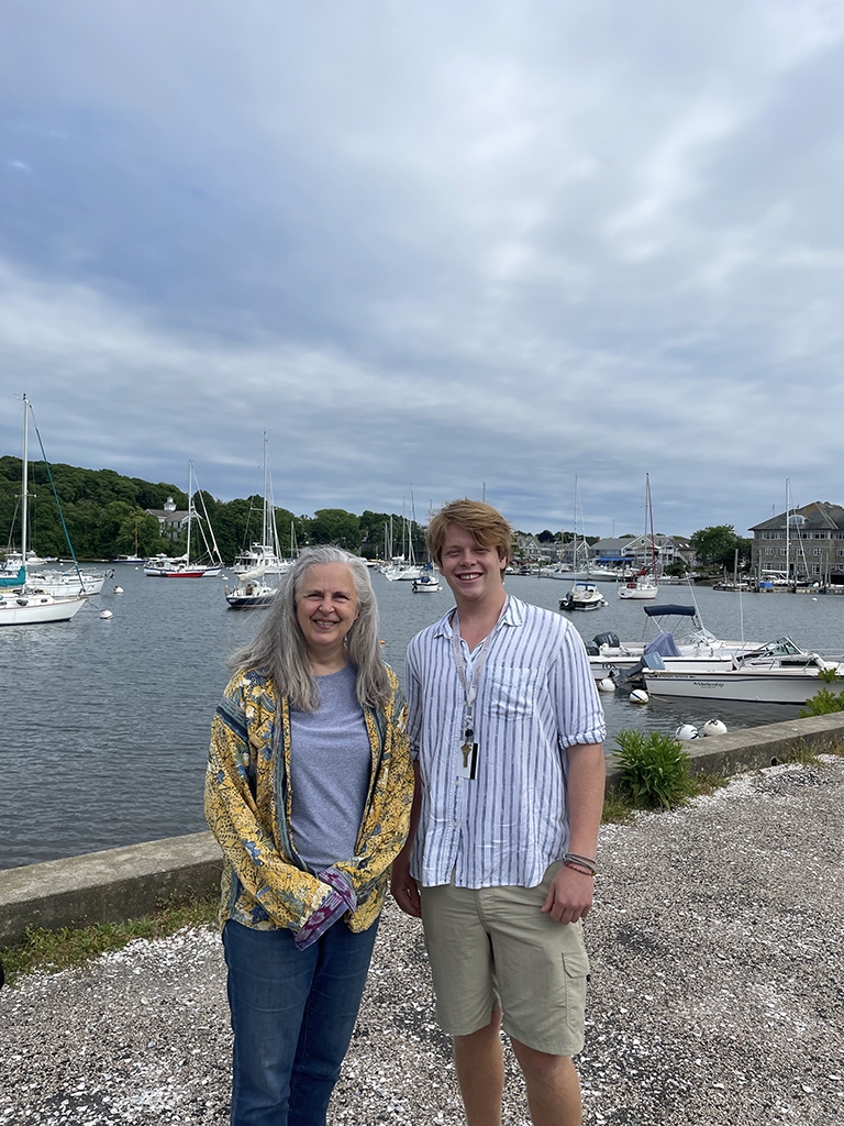 Ross Brown with his mentor MBL scientist Zoe Cardon