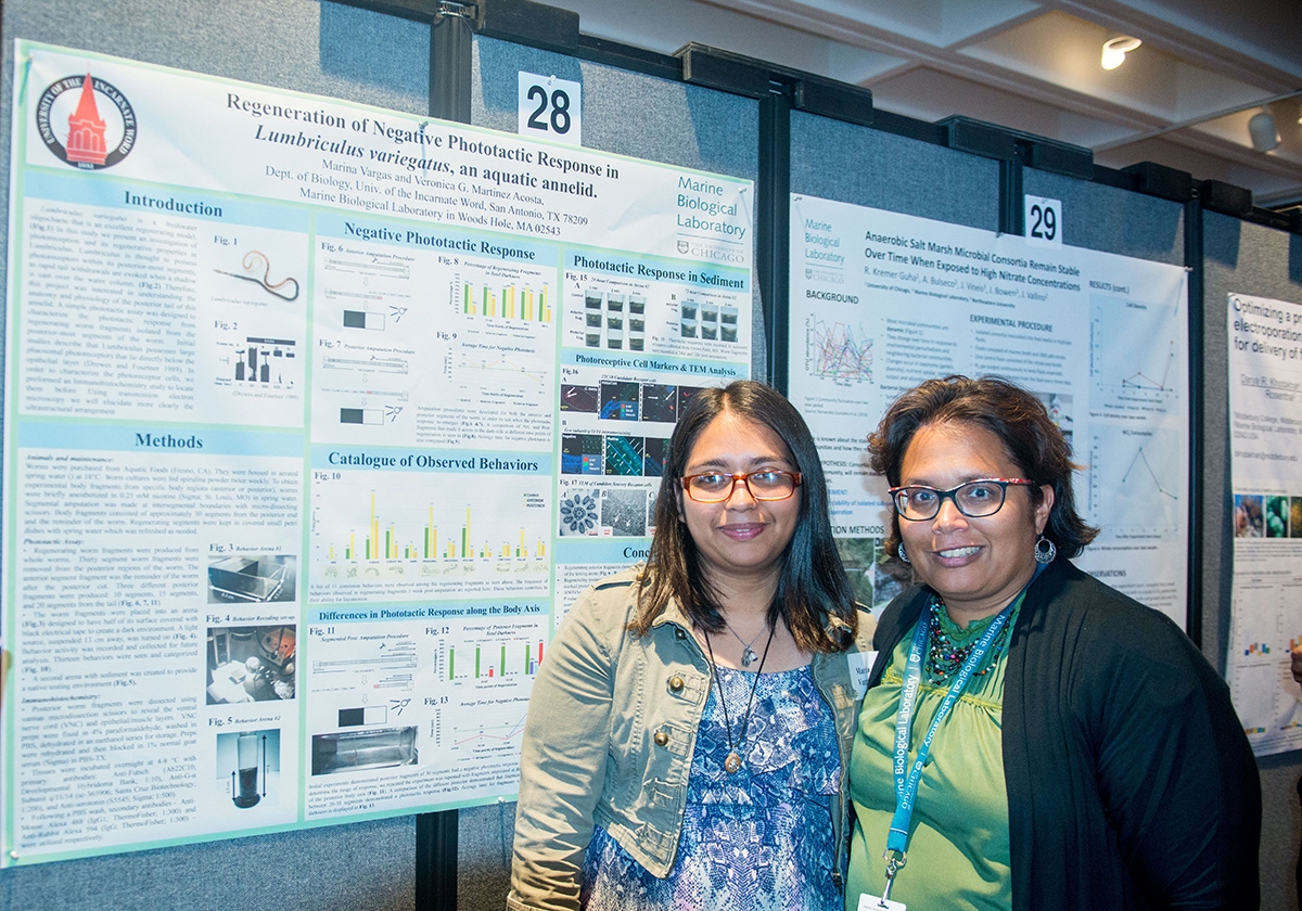 Marina Vargas (left) with her mentor, Veronica Martinez-Acosta