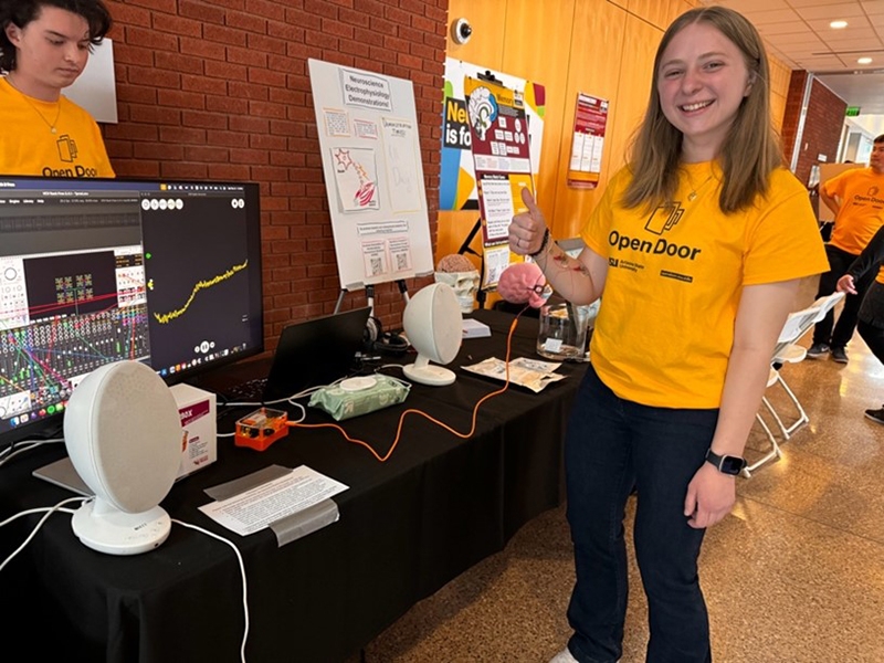 Students participating in ASU Open Door event 