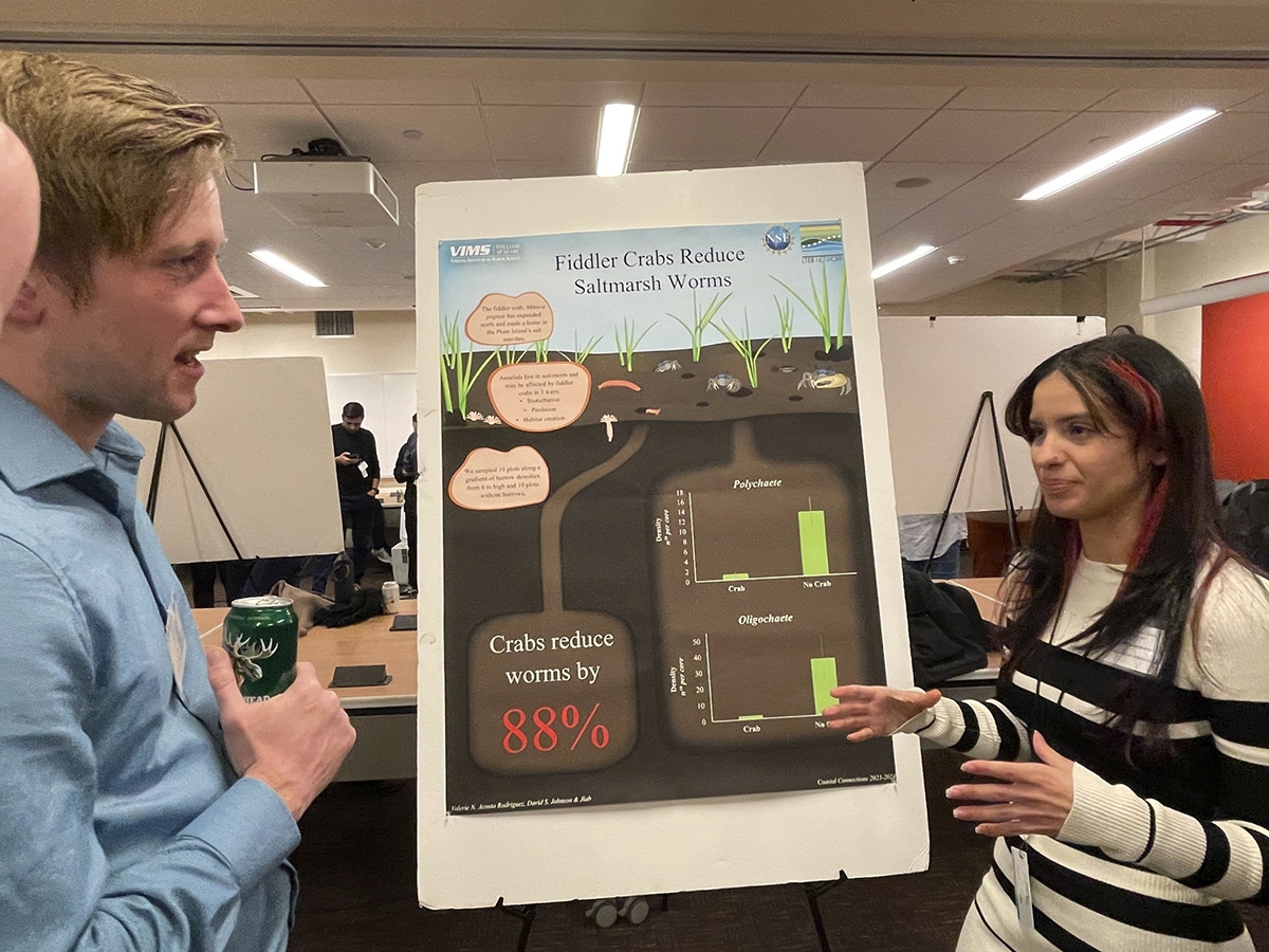 Andrew Nemeth, Virginia Institute of Marine Sciences (left), and and Valerie N. Acosta Rodrigue, University of Puerto Rico.