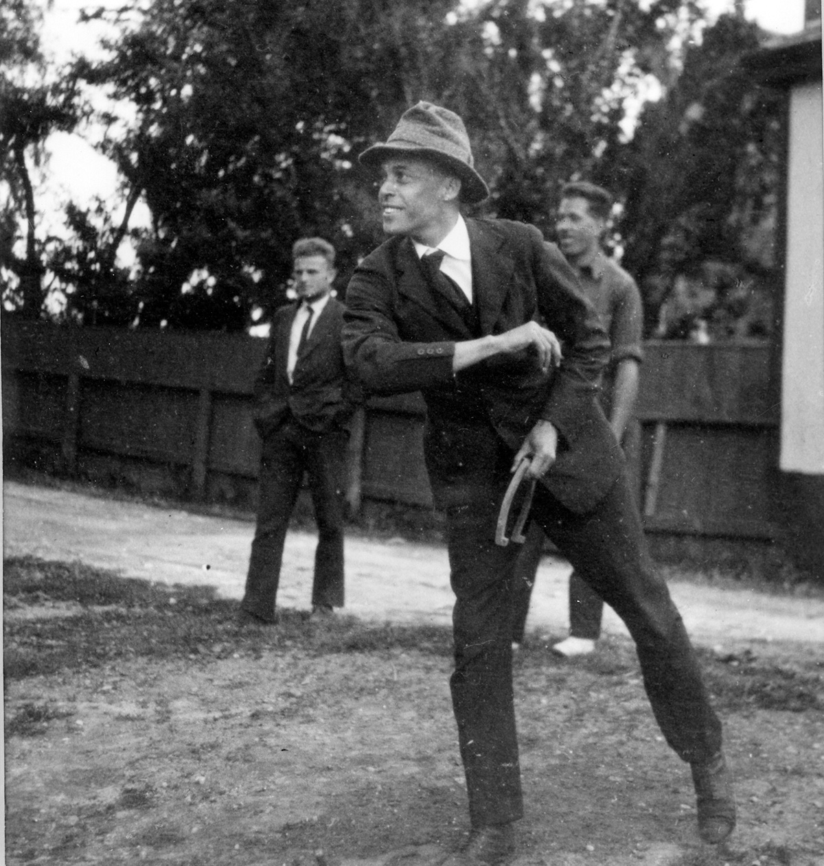 Ernest Everett Just playing horseshoes