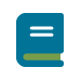 book icon in green and blue