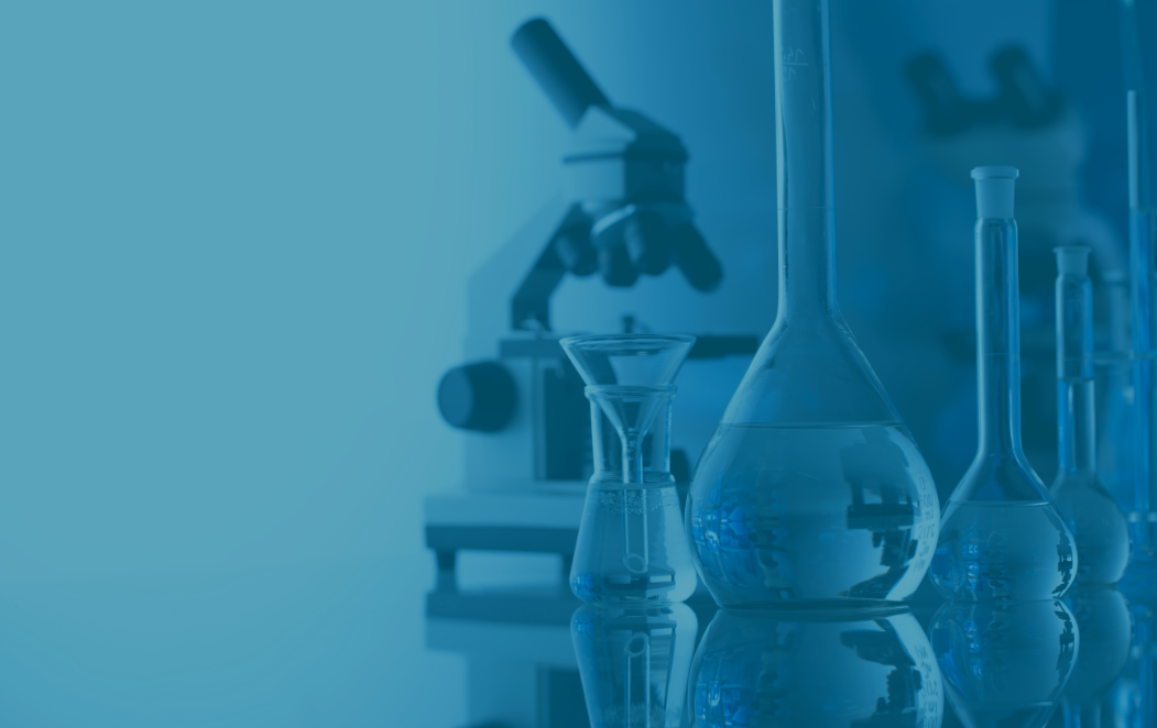 Microscope with flasks
