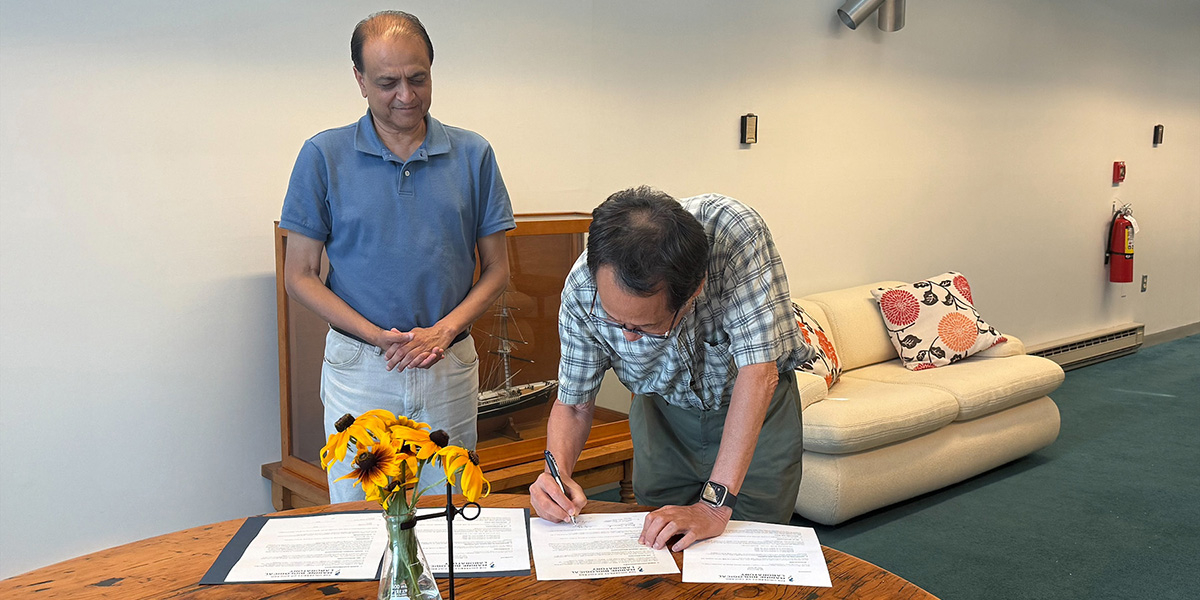 Nipam Patel on the left and Mark Terasaki on the right.