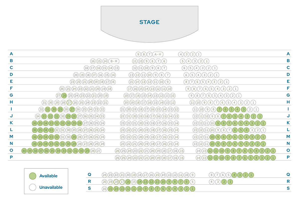 Cornelia Clapp Auditorium seating chart