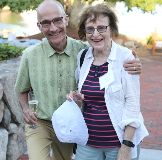 Grass Foundation President Felix Schweizer and Life Trustee Bernice Grafstein at the celebration of the 65th anniversary of the Grass-MBL partnership.