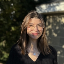 A headshot of inaugural ENGAGE-Bio Scholar Paula Diaz Sanchez (2023)