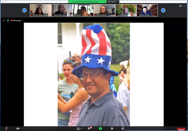 Joe Martinez, Jr. at the July 4th parade in Woods Hole. Photo shared by Anne Etgen.