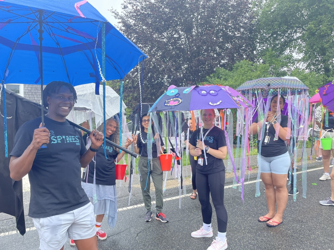 ARTC students in the Woods Hole 4th of July Parade. Credit: Veronica Martinez Acosta