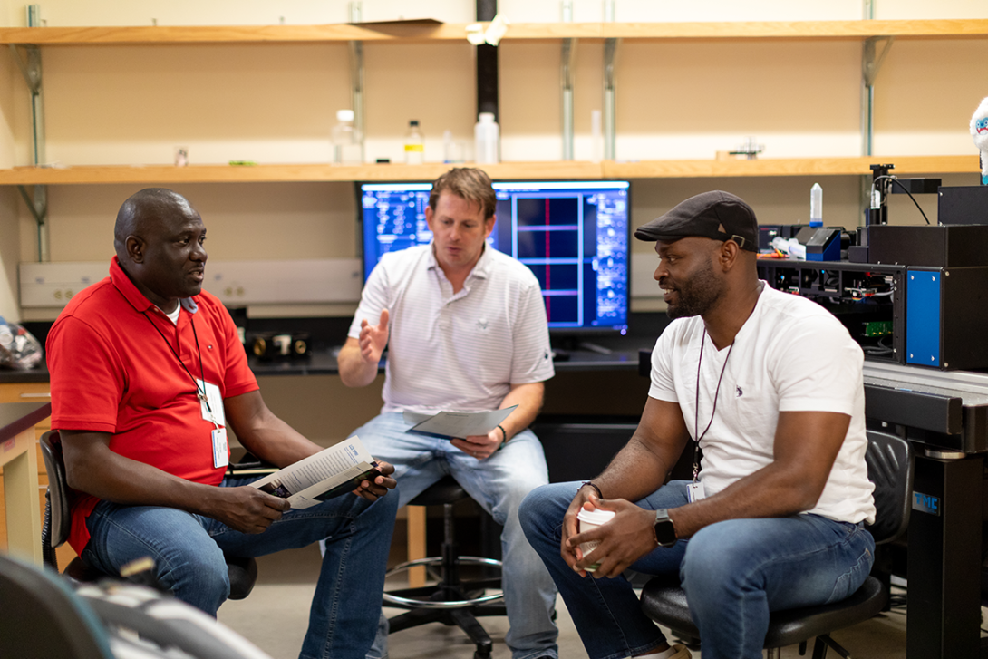 Participants of the 2024 PAIR-UP Microscopy Conference for Black imaging scientists at the MBL. Credit: Dee Sullivan